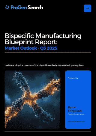 Front cover of Manufacturability by Design: Strategic Insights for Bispecific Antibodies, ProGen Search